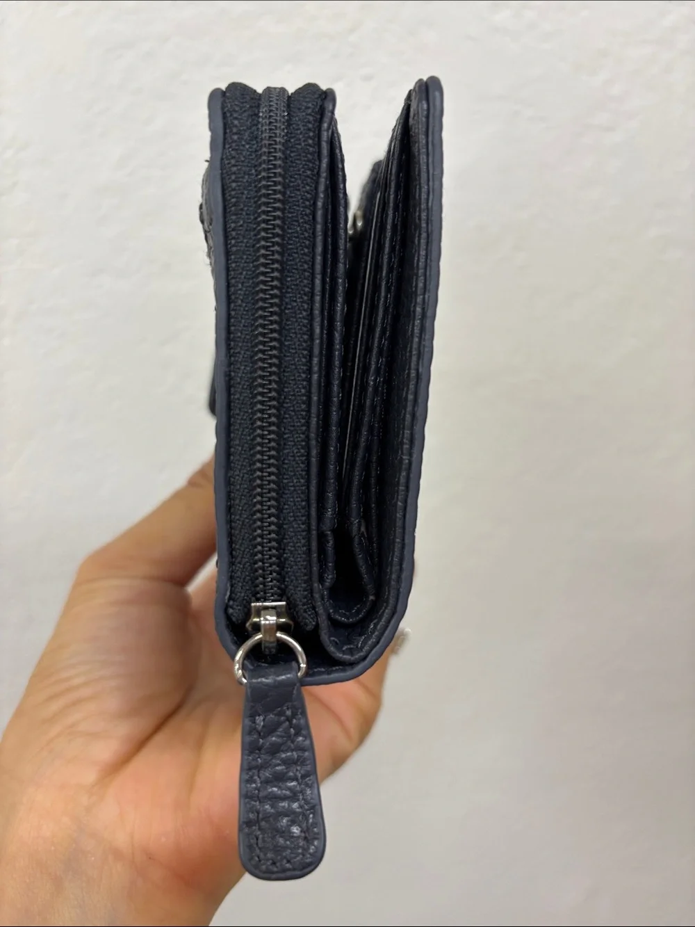 Mancini gray Leather Wallet